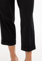 Pleated trousers cotton satin