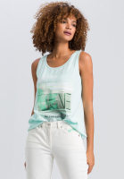 Top with neon front print