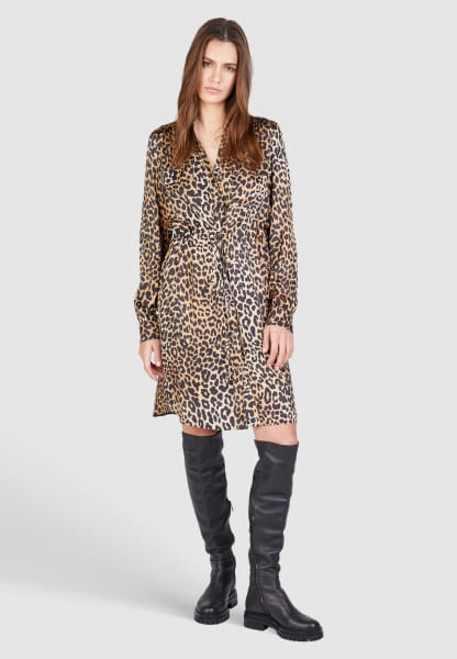 Kleid mit Leoprint