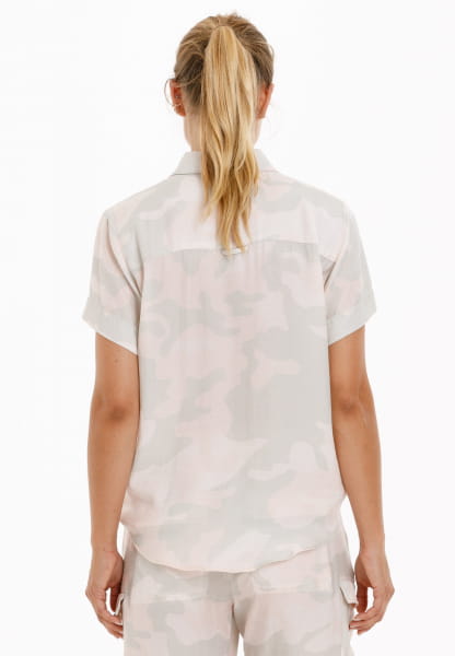 Shirt blouse with camouflage design