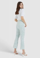 Jersey pants with zebra print
