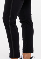 Pants with decorative flatlock stitching