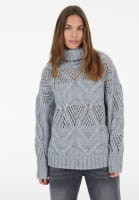 Pullover mit grobem Zopfmuster