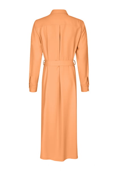 Shirt blouse dress made from matte comfort satin