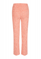 Cropped flared trousers in stretchy bouclé fabric