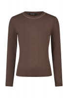 Rippshirt mit Schmuckband