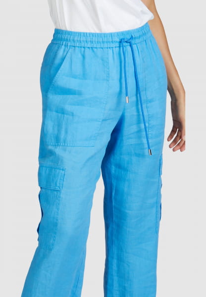 Linen cargo pants