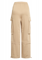 Trousers in matt satin