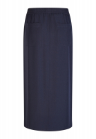 Skirt with sporty zipper details