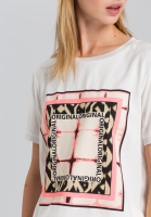 T-Shirt mit grafischem Batikprint