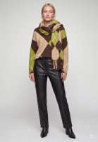 Pullover mit übergroßem Argyle-Muster