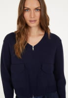 Strickjacke mit Reißverschluß