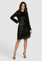 Minikleid aus Pailletten-Jersey