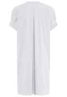 Poplin dress with V-neck