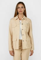 Field jacket with antique wash