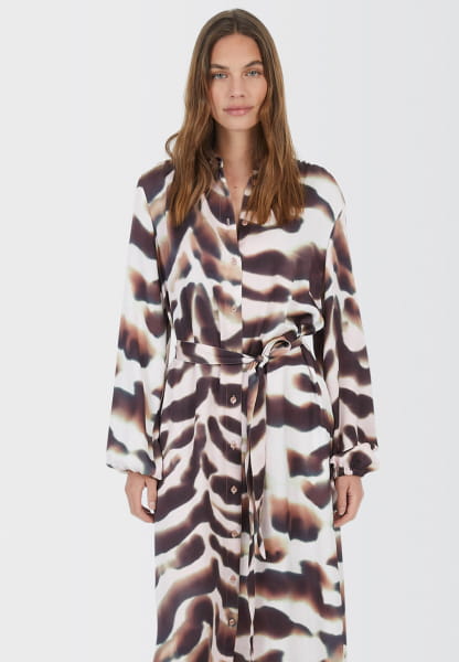 Kleid mit abtraktem Animalprint