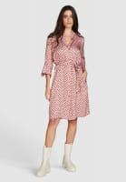 Shirt blouse dress with minimal print