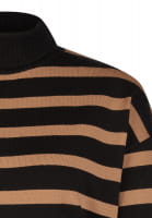 Striped turtleneck jumper