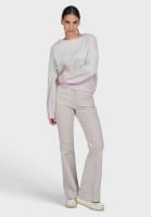 Flared corduroy trousers