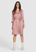 Shirt blouse dress with minimal print
