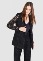 Blazer in velvety lace