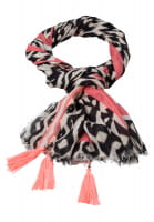 Rectangular scarf in ethno print