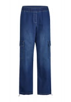 Cargohose aus leichtem Blue Denim