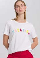 T-shirt mit sommerlichem Mottoprint