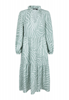 Midi dress with zebra print
