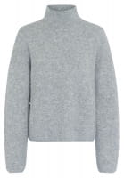 Sweater with beaded appliqué