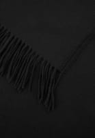 Narrow wool scarf with fringes