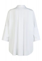 Oversized shirt with logo rhinestone detail