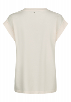 Shirt with shiny palm tree embroidery