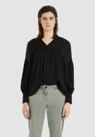 Blouse in washed satin
