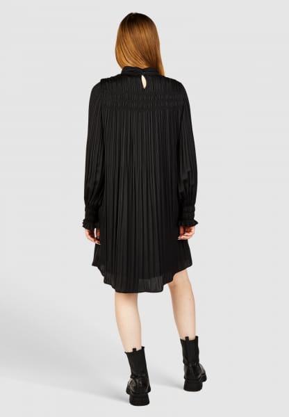 Kleid mit partiellem Plissee