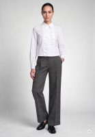 Boxy Shirt with Pleated Panel