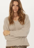 Cashmere sweater with V-neck