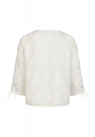 Embroidered chiffon blouse