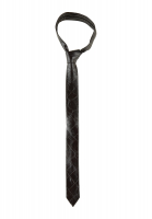 Krawatte in Faux Leather Croco Design