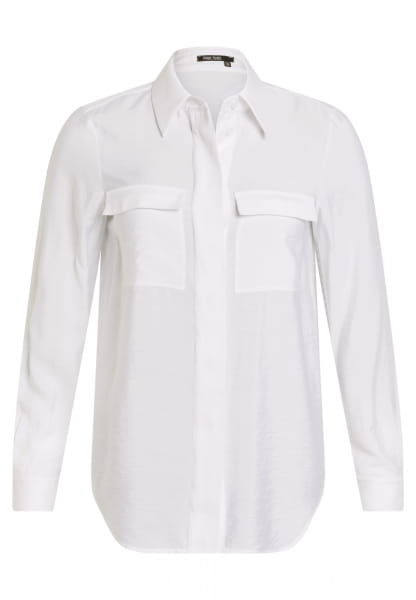 Bluse mit Satin-Details