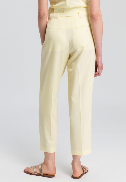 Fabric trousers with a belt