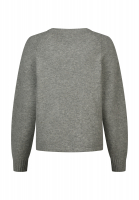 Sweater with faux leather