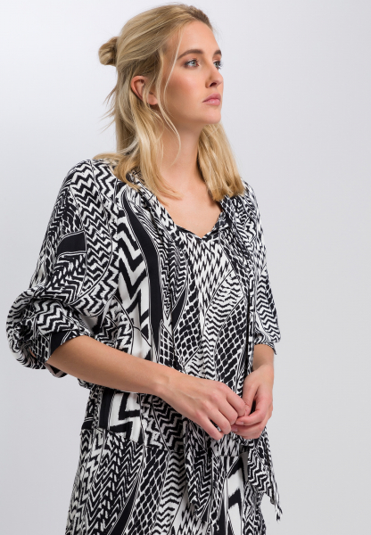 Swallow Blouse with ethno-print