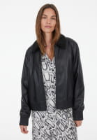 Blouson aus veganem Leder