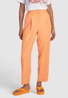 Bundfaltenhose aus mattem Komfortsatin