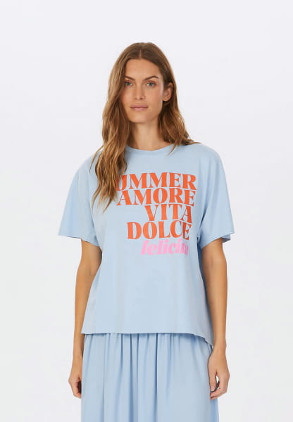 T-Shirt mit SUMMER AMORE Print