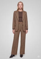 Bundfaltenhose mit weitem Bein