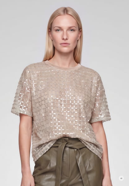 Shirt mit Pailletten