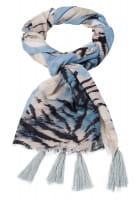 Scarf with abstract animal print