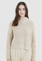 Turtleneck sweater with overcut shoulders